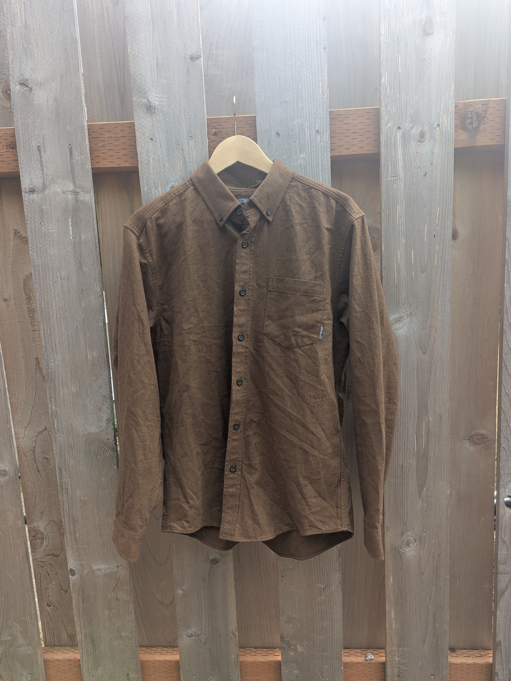 Eddie Bauer Brown Men's Button-Down Shirt